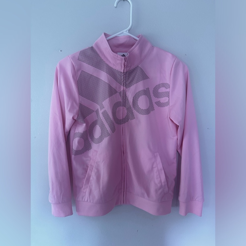 Pink Adidas zip up jacket